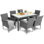 Садовая мебель Di Volio VERONA 6+1 серая