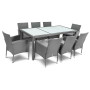 Садові меблі Di Volio VERONA 8+1 сіра