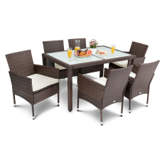 Садовая мебель Di Volio VERONA 6+1 коричневая