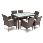 Садові меблі Di Volio VERONA 6+1 коричнева