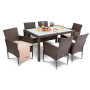 Садові меблі Di Volio VERONA 6+1 коричнева