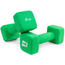 Гантели для фитнеса неопреновые квадратные Hop-Sport HS-V040DS 2х4кг