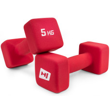 Гантели для фитнеса неопреновые квадратные Hop-Sport HS-V050DS 2х5кг