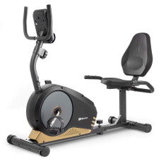 Горизонтальный велотренажер HS-040L Root черно-золотистый - model 2020