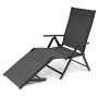 Садовый шезлонг с алюминиевой рамой Di Volio Bolzano серый