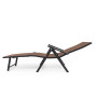 Садовый шезлонг с алюминиевой рамой Di Volio Bolzano коричневый