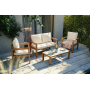 Комплект садовой мебели Di Volio Brescia 2 Натуральный/кремовый