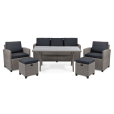 Комплект садовой мебели Di Volio Genova Серый/Графитовый