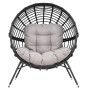 Садове крісло Di Volio Arancia чорно-сірий