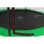 Батут Hop-Sport 14ft (427см) черно-зеленый с внутренней сеткой