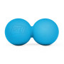 Силіконовий масажний подвійний м'яч 63 мм Hop-Sport HS-S063DMB блакитний