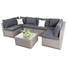 Набор садовой мебели Di Volio Torino Серый / Графитовый