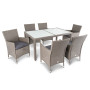Садовая мебель Di Volio VERONA 6+1 Серый/серый