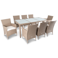 Садовая мебель Di Volio VERONA 8+1 бежево-кремовый