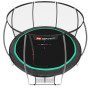 Батут Hop-Sport Premium 12ft (366см) черно-зеленый с внутренней сеткой