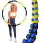 Хула-хуп Hop-Sport HS-080HH з масажером 110 см чорно-жовтий