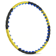 Хула-хуп Hop-Sport HS-080HH з масажером 110 см чорно-жовтий