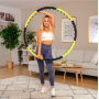 Хула-хуп Hop-Sport HS-080HH з масажером 110 см чорно-жовтий