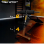 Скамья тренировочная Trex Sport TX-050B для пресса