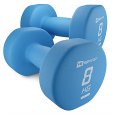 Гантели для фитнеса неопреновые круглые Hop-Sport HS-V080DR 2x8кг голубой