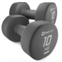 Гантели для фитнеса неопреновые круглые Hop-Sport HS-V100DR 2x10кг серый
