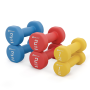 Набор круглых фитнес гантелей HS-V120DRS с подставкой 12кг разноцветные