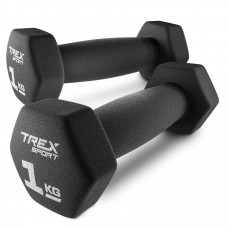 Гантелі для фітнесу неопренові TREX Sport TX-010VD 2x1 кг
