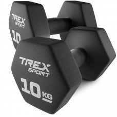 Гантелі для фітнесу неопренові TREX Sport TX-010VD 2x10 кг