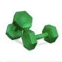 Гантели для фитнеса композитные Hop-Sport HS-C020DS 2х2кг зеленый