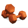 Гантели для фитнеса композитные Hop-Sport HS-C060DS 2х6кг оранжевый