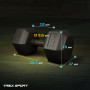 Гантелі для фітнесу композитні TREX Sport TX-008CD 2x10кг
