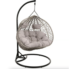 Підвісне крісло-кокон Di Volio Foggio двомісне сірий