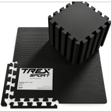 Мат-пазл EVA 1см Trex Sport TX-010PM - 24 частин чорний