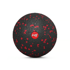 Масажний м'яч EPP 80 мм Hop-Sport HS-S008MBR чорно-червоний
