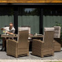 Комплект садових меблів Di Volio Rawena 6+1 бежевий