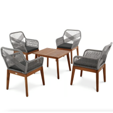 Комплект садових меблів Di Volio Piago сірий-графітовий