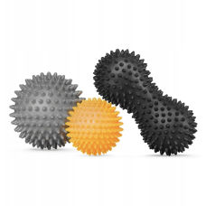 Набір масажних м'ячів Trex Sport TX-003MSB 3в1 для йоги та фітнесу сет B