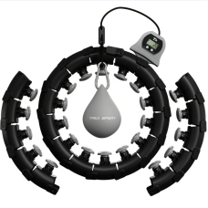 Хулахуп Trex Sport TX-020CHH масажний з обважнювачем та лічильником чорний