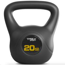 Гиря вінілова 20кг Trex Sport TX-020CKB чорний