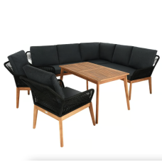 Комплект садових меблів Di Volio Albenga чорний