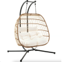 Підвісне крісло-кокон Di Volio Rona двомісне бежевий