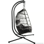 Підвісне крісло-кокон Di Volio Rona двомісне графітовий