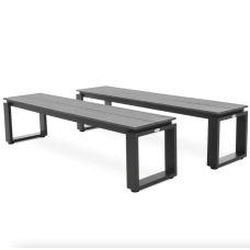 Садова лавка Di Volio Pisa 160 см 2 штуки сірий