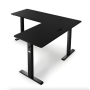 Комп'ютерний кутовий стіл Di Volio Montaro з регульованою висотою чорний