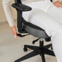 Ергономічне офісне крісло Di Volio Loano з вішалкою для одягу та 3D-регулюванням, чорний