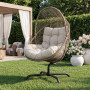 Крісло-кокон садове Di Volio Leno обертове коричневий