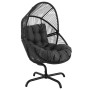 Крісло-кокон садове Di Volio Leno обертове чорний