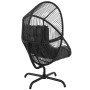Крісло-кокон садове Di Volio Leno обертове чорний