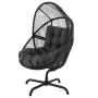 Крісло-кокон садове Di Volio Leno обертове чорний