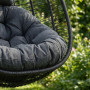 Крісло-кокон садове Di Volio Leno обертове чорний